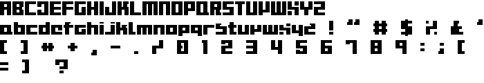 BitmapperOLDTYPE font