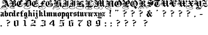 PlainBlackWide Normal font