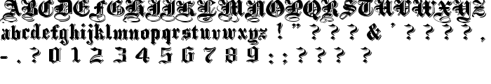 ShadowedBlackWide Normal font