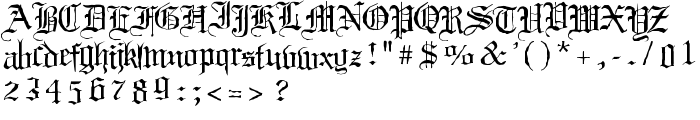 Black Night font