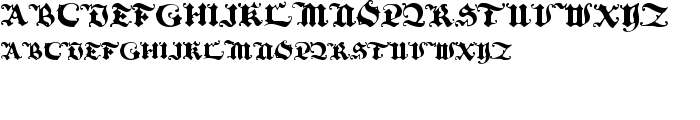 BlackInitialText font