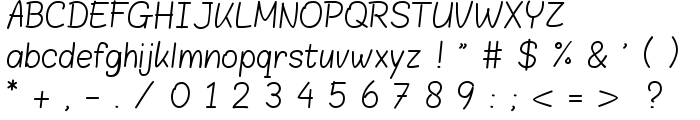 Blokletters Balpen font