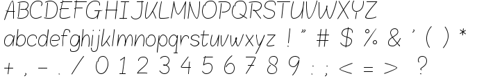 Blokletters Potlood font