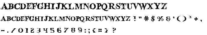 Blood Crow font