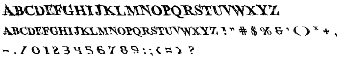 Blood Crow Leftalic font