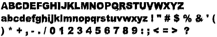 Bloody Stump font