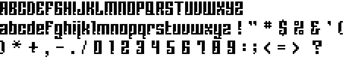 BM corrode A13 font