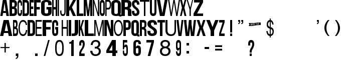 Board Contest font