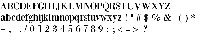 BodoniXT font