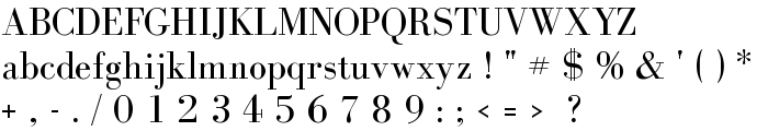 BodoniFLF-Roman font