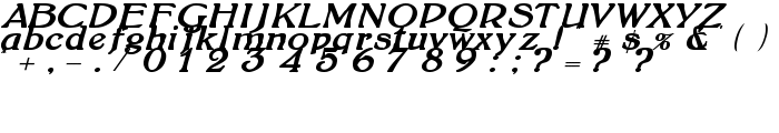 BoltonBoldItalic font