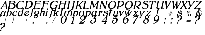 BoltonItalic font