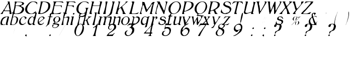 BoltonLightItalic font