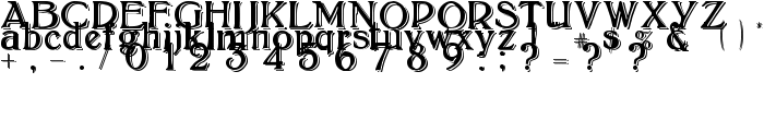 BoltonShadowed font