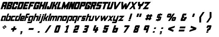 Bonk Italic font