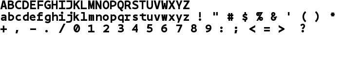 BPmono Bold font