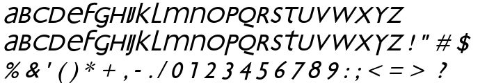 Bradbury-Oblique font