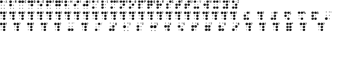 BrailleLatin font