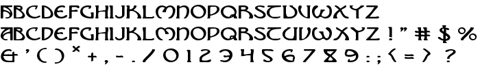 Brin Athyn Expanded font
