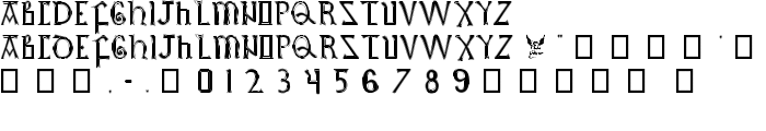 British Outline Majuscules font