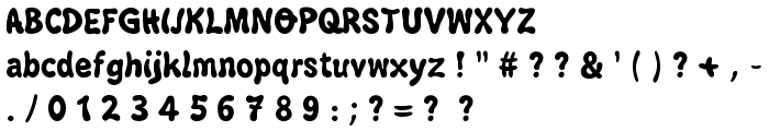 Bubblegun font