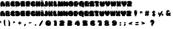 Bumbazoid font