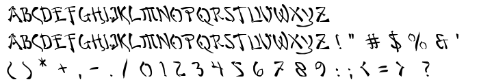 Bushido Leftalic font