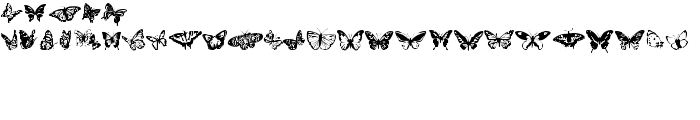 Butterflies font