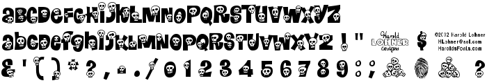 Calaveras font