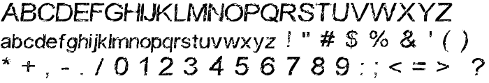 Carbonized Timber font