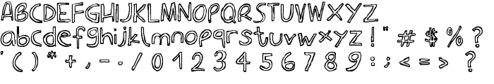 Carla_outline font