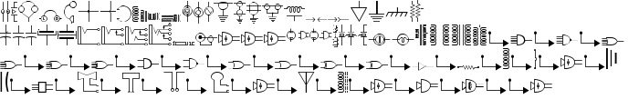 Carr Electronic Dingbats font