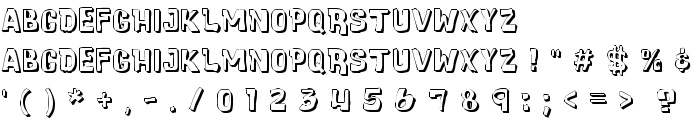 Cartoonic Massive 3D font