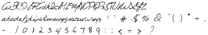 Celine Dion Handwriting font
