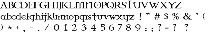 Celtic Garamond the 2nd font