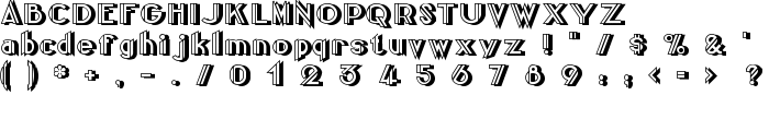 CentreClawsBeam1 font