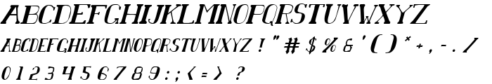 Chardin Doihle Condensed Italic font