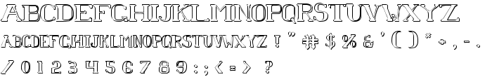 Chardin Doihle Shadow font