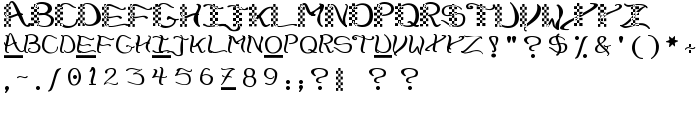 CheckerHat font