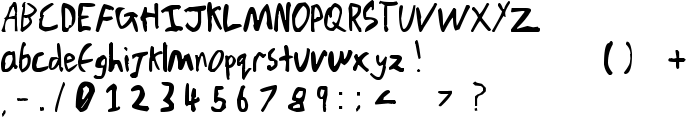 Chicken Scratch V1 font