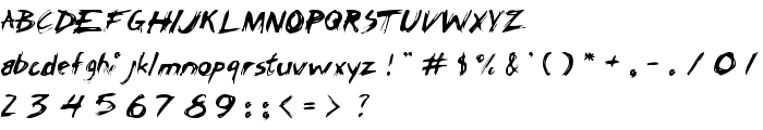 ChickenScratch AOE font