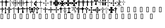 Christian Crosses font