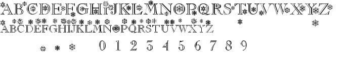 Flakes font