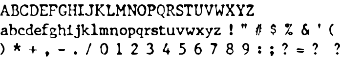 Chunk Type font