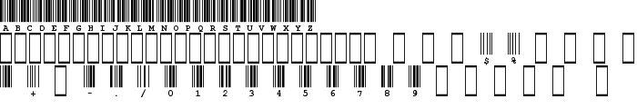 CIA-Code-39-Medium-Text font