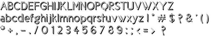 Cicle Shadow font