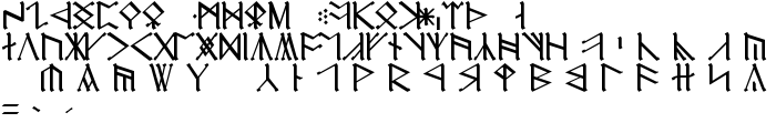 Cirth Erebor Caps font