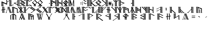 Cirth Erebor Caps 1 font