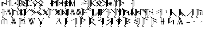 Cirth Erebor Caps 2 font