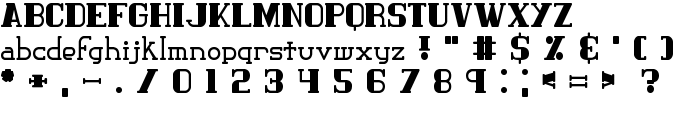 Classic Trash 1 BRK font